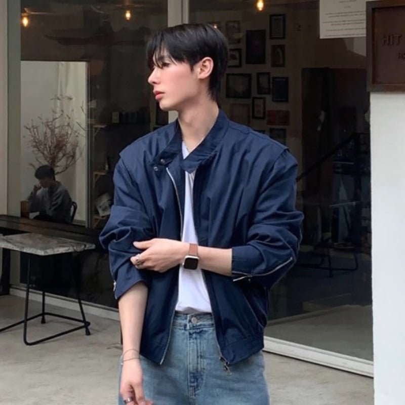 ミニマルジップ・ワイドブルゾン