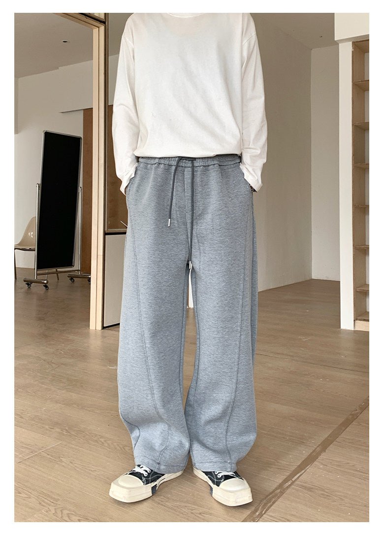 裏起毛 イージーウエスト ワイドスウェットパンツ