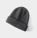 ブラックボリュームニットビーニー
